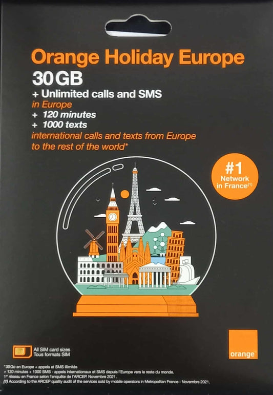 CARTE ORANGE HOLIDAY EUROPE