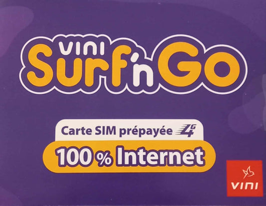 CARTE SIM PREPAYEE 4G 100% INTERNET