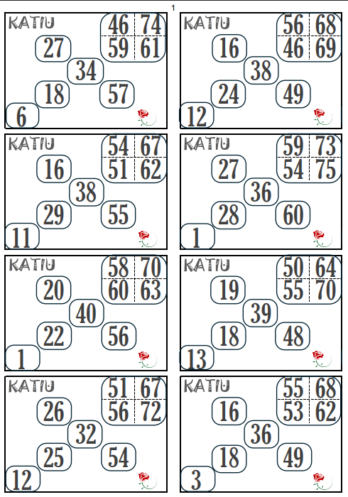 Petits jeux 25 feuilles