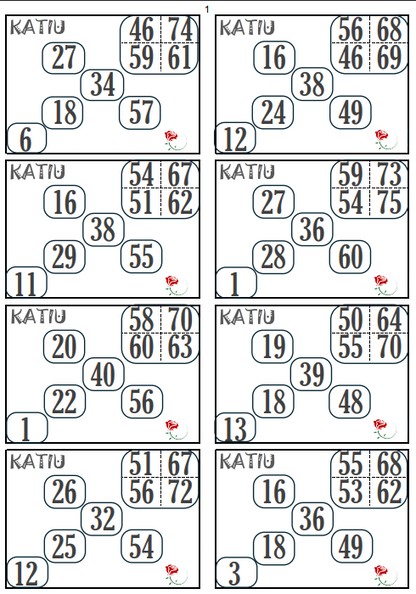 Petits jeux 25 feuilles