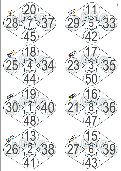 PETIT JEU 25 FEUILLES