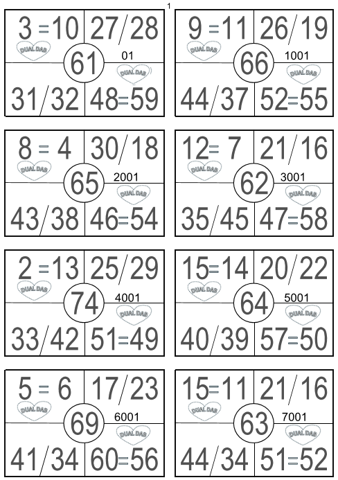 PETIT JEU 25 FEUILLES