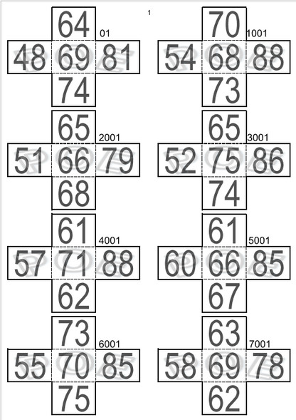 PETIT JEU 25 FEUILLES