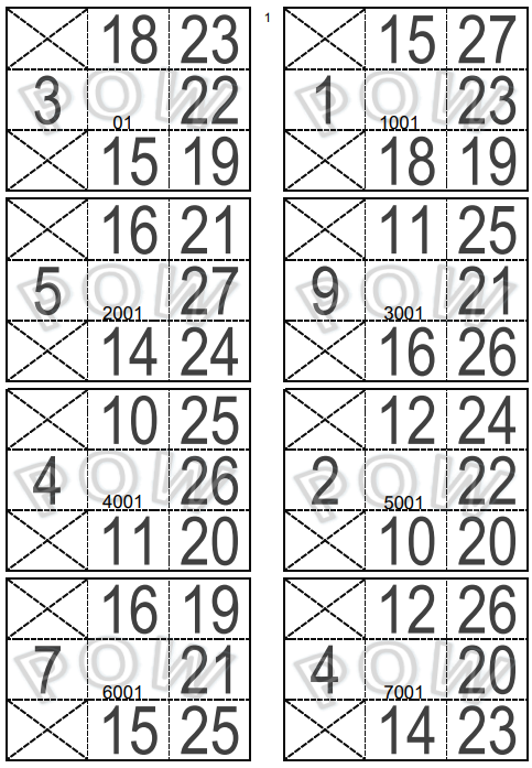 PETIT JEU 25 FEUILLES
