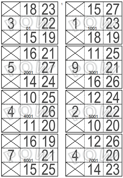 PETIT JEU 25 FEUILLES