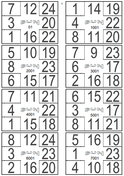 PETIT JEU 25 FEUILLES