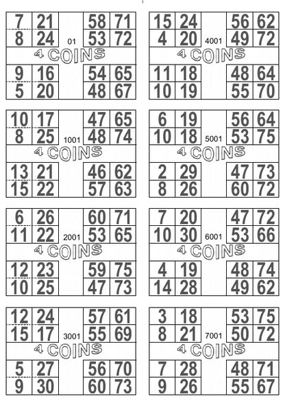 PETIT JEU 25 FEUILLES