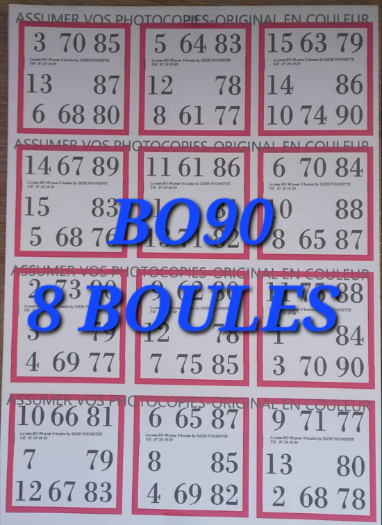 Paquets de 25 feuilles de petits jeux