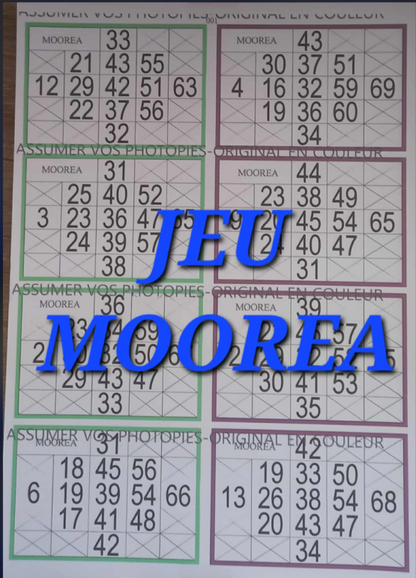 Paquets de 25 feuilles de petits jeux