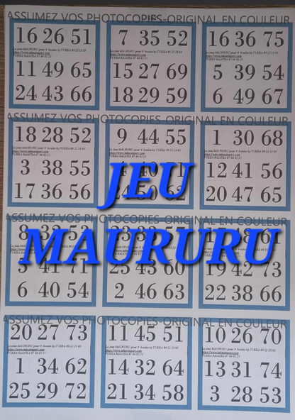 Paquets de 25 feuilles de petits jeux