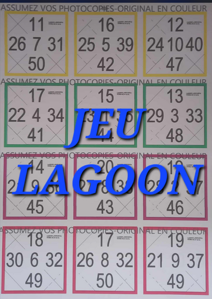 Paquets de 25 feuilles de petits jeux