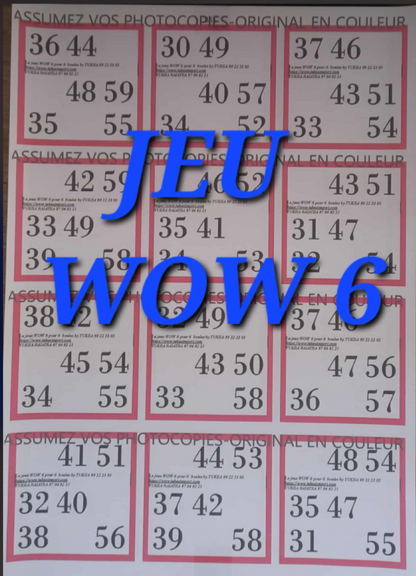 Paquets de 25 feuilles de petits jeux