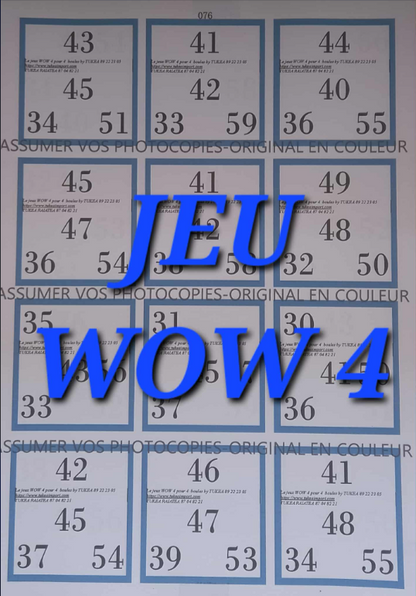 Paquets de 25 feuilles de petits jeux