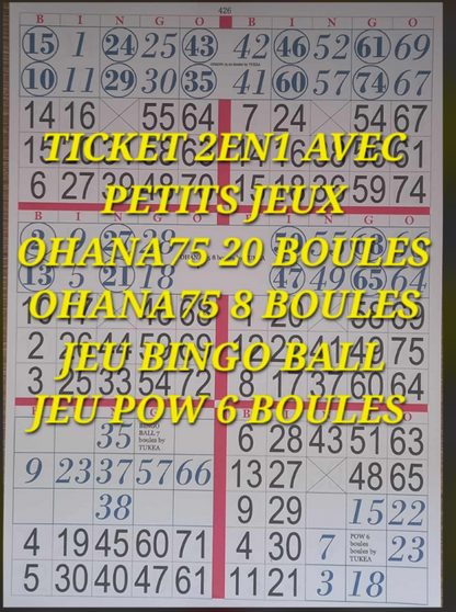 Paquets de 25 feuilles de petits jeux