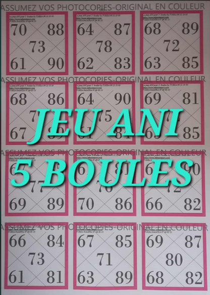 Paquets de 25 feuilles de petits jeux