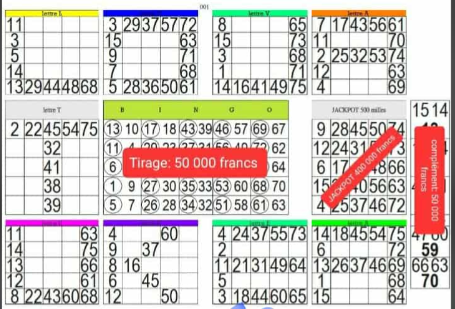 5 TICKETS JACKPOT ACHETER AVEC LIVRAISON ET FRET POUR LES ILES.SAUF LES ILES D'OU Y A NOS REVENDEUR